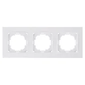 Рамка ALEGRA NILSON 3 поста белая