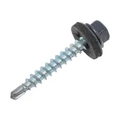 Саморез 4,8x55мм RAL7024 по дереву кровельный_EPDM