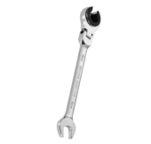 Ключ гаечный комбинированный с трещоткой на шарнире 180° 40Cr-v 9мм, SALI