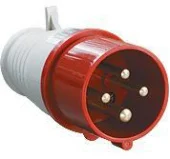 Вилка 024 3Р+РЕ 32А 380В IP44 MegaWatt