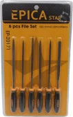 Набор напильников по металлу, 6шт, EP-20171, Epica Star