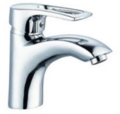 Смеситель для умывальника WG1701 (MP-6781), на умывальник, однорычажный, хром