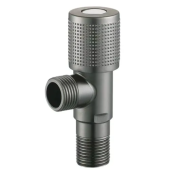 Кран под раковину, нержавеющая сталь 1/2" x 1/2", HYDRO-S - 112, серый
