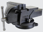 Тиски слесарные 25см с бойком, поворотные, настольные, EP-50271, Epica Star