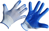 Перчатки защитные покрытие Латекс, Голубой