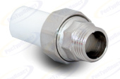 Ниппельное соединение (Американка трубная) PP Ø50*1_1/2, RTP, белый, наружная резьба