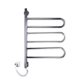 Полотенцесушитель электрический, Weathervane-3, 755 × 460 × 75 mm, нержавеющая сталь, хром, ELNA