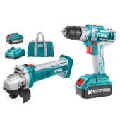 Набор Дрель и Машина шлифовальная угловая на аккумуляторе 20V TOTAL TCKLI2009