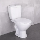 Унитаз Компакт CERSANIT - KASKADA, боковой подвод, горизонтальный, PP