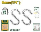 Крюк S-образный  6mm (2buc) JDSHK2K06 Jadever