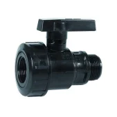 Кран шаровый ПВХ D. 3/4" П/М / 10 A SAB