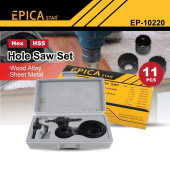 Набор режущих коронок для ГКЛ (19мм, 22мм, 29мм, 32мм, 38мм, 44мм, 51мм, 64мм) EP-10220, Epica Star