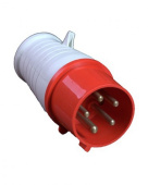 Вилка TSV 0152 3P+PE+N 16A 380V IP67