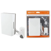 Звонок проводной в электрическую сеть ЗПС-11/1-ЭМ кнопка IP44, AC 230V