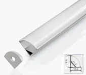 Профиль LED угловой 2m 15.8*15.8mm PL-1616 2m алюминий PANLIGHT