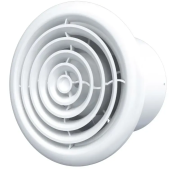 Осевой вытяжной потолочный вентилятор VentEurope CIRCLE 125 D125 White