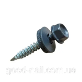 Саморез 4,8x35мм RAL7016 по дереву кровельный_EPDM