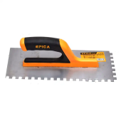 Кельма гладилка c зубьями из нержавеющей стали с пластиковой рукоятью 280*130мм, EP-20107, Epica Star