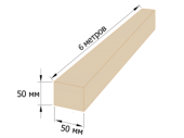 Доска 50*50*6000мм