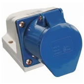 Розетка 113 стационарная 2Р+РЕ 16А 220В IP44 MegaWatt