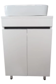 Шкаф для ванной Lavabo + умывальник Square 45 белый