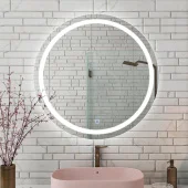 Зеркало для ванной Bayro Elipso круглое 700x700 LED touch