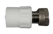 Муфта ППР с гайкой d25х1'В белый. EMIRPLAST