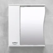 Шкаф-зеркало для ванной BAYRO DEMO 75*75см Левый Белый