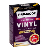 Профессиональный клей для виниловых обоев PRIMACOL PREMIUM Vinyl, 200g