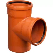 Тройник ПП канализационный Turplast-Bis. д 160 х 110 мм. 90 градусов. Оранж