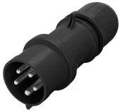 Силовая вилка 16A 5P IP44 SCAME черная 