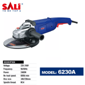 Углошлифовальная машина УШМ (Болгарка) – 2,4 кВт, 6000rpm, 230 мм, SALI 6230A