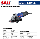 Машина углошлифовальная 900 Вт, 11000rpm, SALI 6125A, 125 мм (Болгарка)