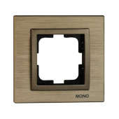 Рамка 1 пост Aluminium Style 107-810000-160