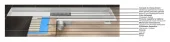 Трап для душа линейный Ø50 x 90° LINE FLH40-A2 С06 - 500 х 70 комплект