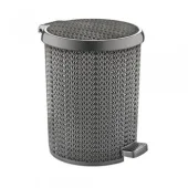 Ведро мусорное с педалью 15 L серое Sanyayla Turkey