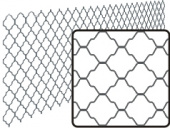 Декоративная сетка, ОЦ; d.4.00, H-1.50m, L-2.00m 80*80мм