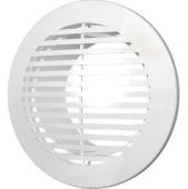 Вентиляционная круглая решетка Ø120 12РКФ, ERA, белый, ABS пластик