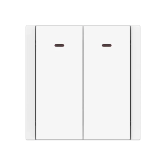 Двойной выключатель с индикатором REMI 10 A 220 - 240 В белый Elmos