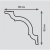 Плинтус потолочный PLINTEX I 80/80 SC Плинтус потолочный PLINTEX I 80/80 SC