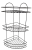 Полка угловая для ванной 3 яруса ECO BLACK TEKNIKTEL Полка угловая для ванной 3 яруса ECO BLACK TEKNIKTEL