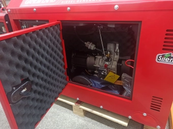 Дизельный однофазный малошумный электрогенератор мощностью 8-8,5kW, DG11000SE, GX NewLand 