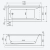 Прямоугольная ванна Nexo 170x75x50 cm Quantra Польша Прямоугольная ванна Nexo 170x75x50 cm Quantra Польша