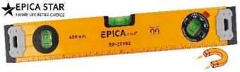 Уровень строительный 800мм, сплошной (желтый), магнитный, EP-30195, Epica Star