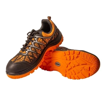 Полуботинки из дышащей синтетич. ткани, 45, ст. защиты OB, цв. оранжевый/черный Profmet