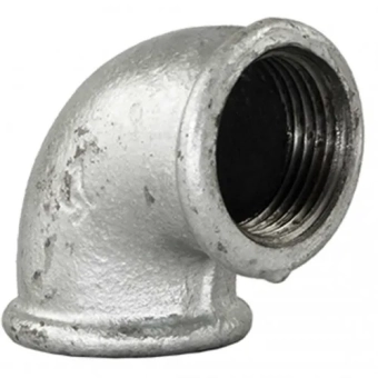 Оцинкованный отвод 90° FxF - 1/2"