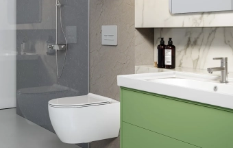 Компакты подвесные с биде City + Крышка Duroplast Slim Turkuaz Seramik Турция
