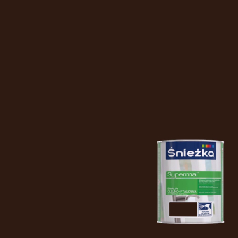 Масляно-фталевая эмаль SNIEZKA Supermal 0.8л, коричнево-шоколадный F540