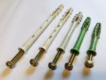 Дюбель Ø8*80мм, с шурупом-глухарем M6 Ø6*83мм, Wave, (50шт)