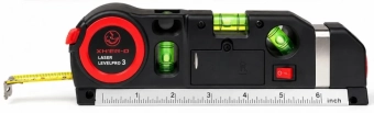 Строительный уровень Laser Level Pro 3 с лазером и рулеткой